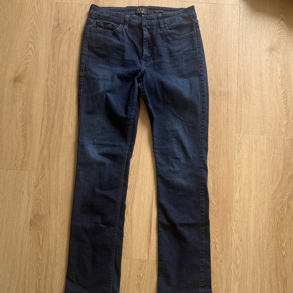 7 For All Mankind Dark Indigo Straight Leg Jeans